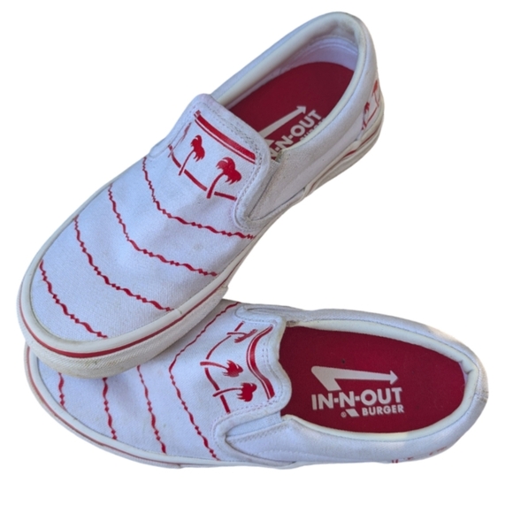 In-Out-Burger Drink Cup Sneakers RARE Burger Collectible Slip-On 6.5 - Picture 8 of 12